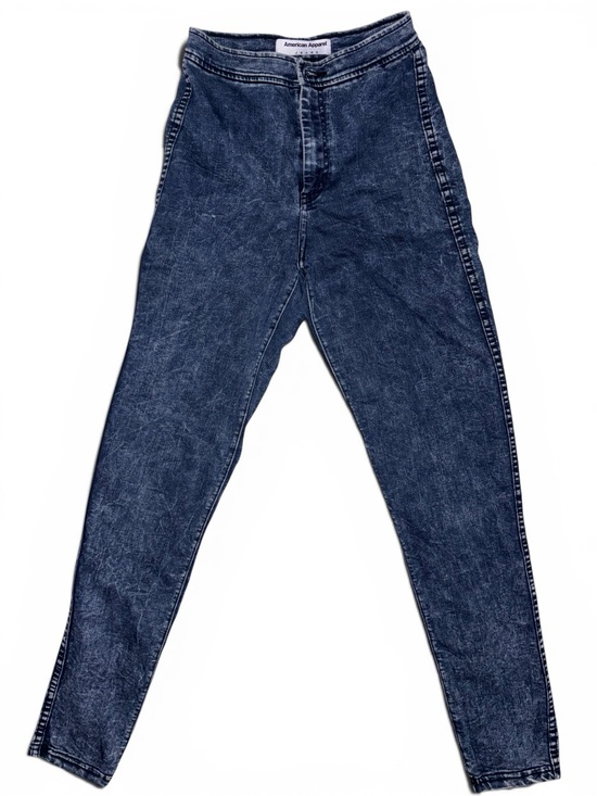 American Apparel Denim - American Apparel Washed Blue High-Rise Jeans
